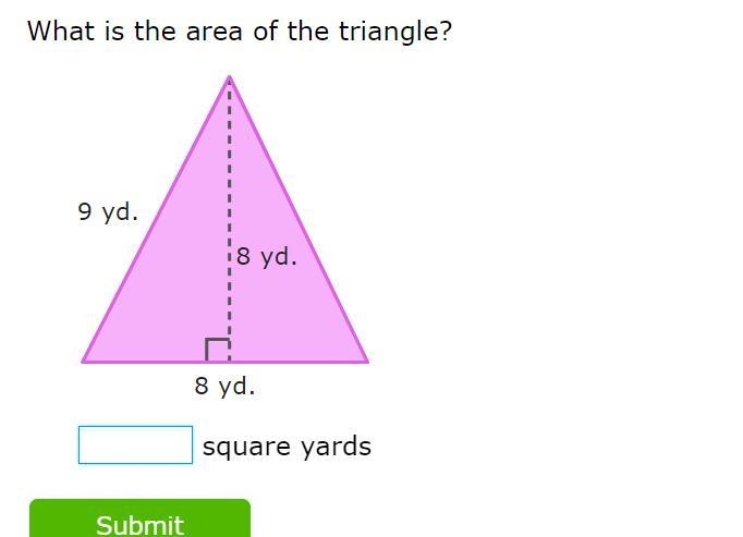 What is the area of the triangle?-example-1