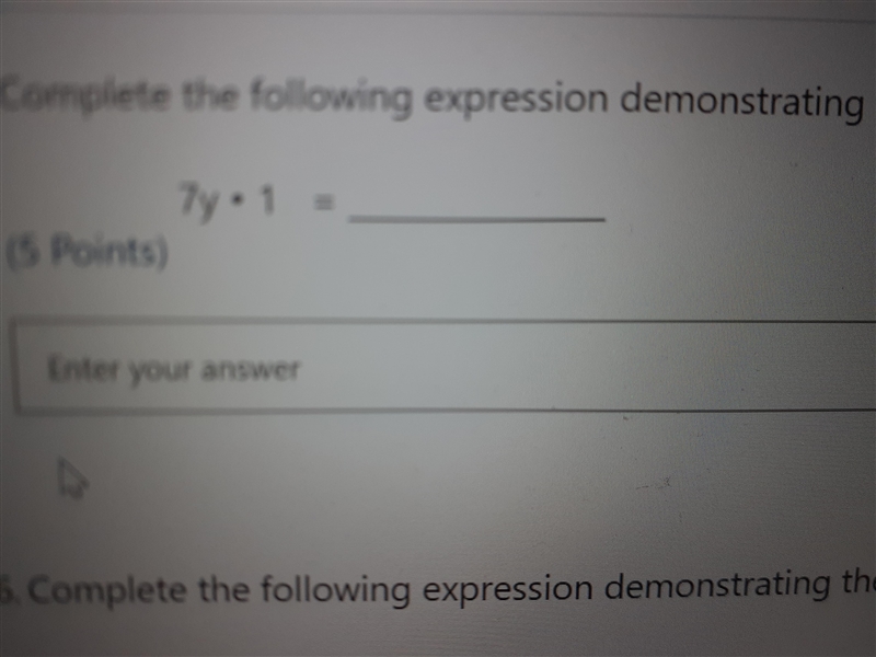 I need to convert the following equation Demonstrating the identity Property of Multiplication-example-2