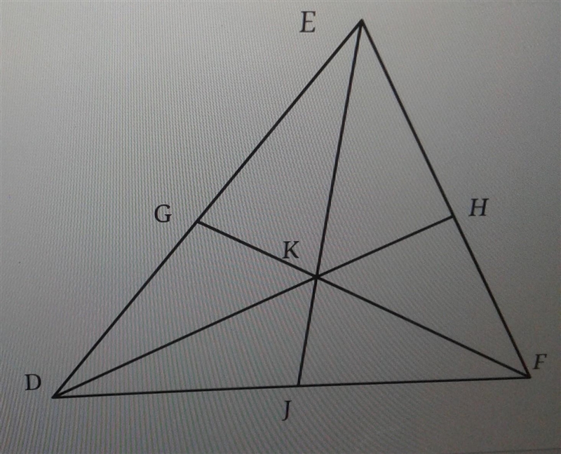 In DEF, K is the centroid. If KH=12 find DH-example-1