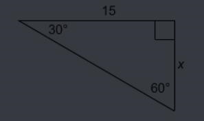 What is the value of x in the triangle?-example-1