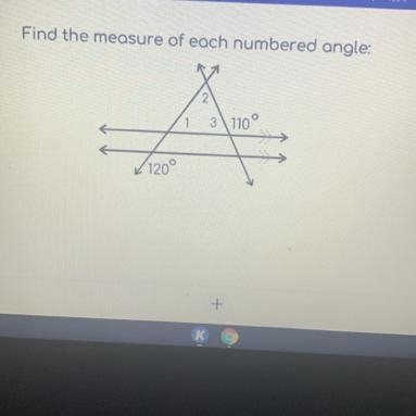 Help me!! please. find the number of each numbered angle-example-1