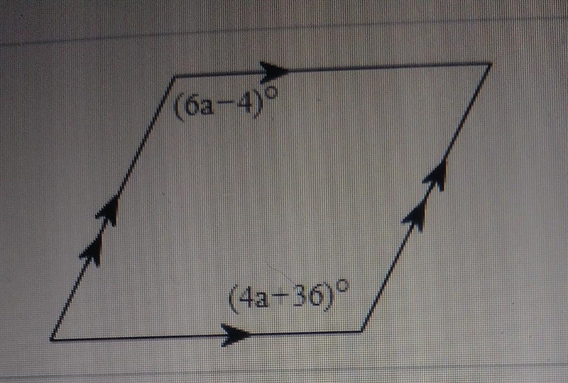 Find the value of a in the parallelogram a=simplify your answer-example-1