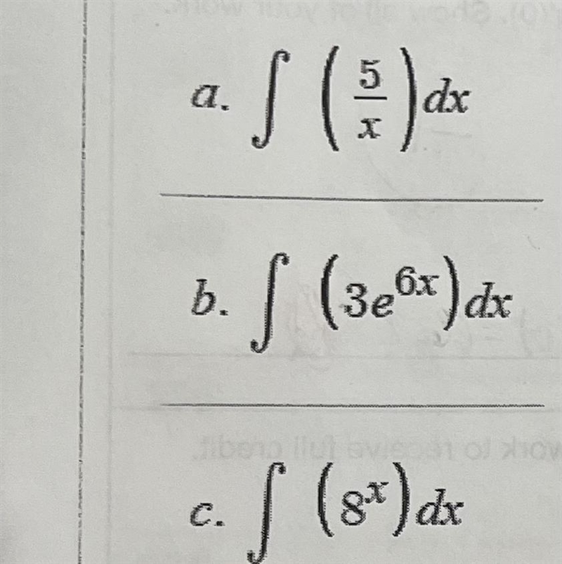 Need help finding the anti derivative of each of these-example-1