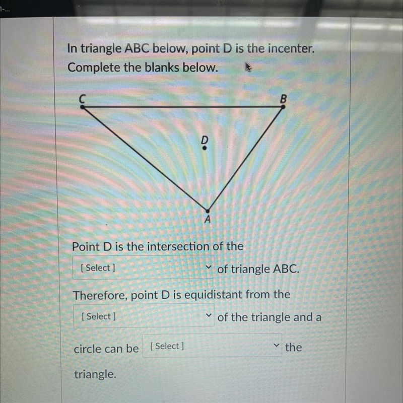 Question is down below 9. 1st drop down answer choices A. Medians B. Perpendicular-example-1