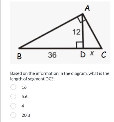 In triangle ABC, segment AD is perpendicular to segment BC, and segment AC, is perpendicular-example-1