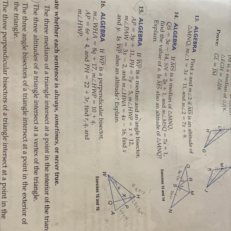 How to find the value of X in problem 15-example-1