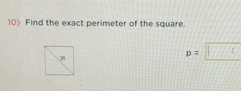 I need help finding the exact perimeter. Special right triangles.-example-1