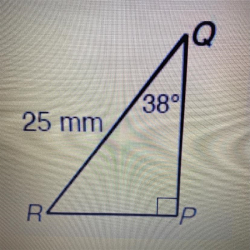 Use trigonometry to find QP. Round to the nearest tenth.-example-1