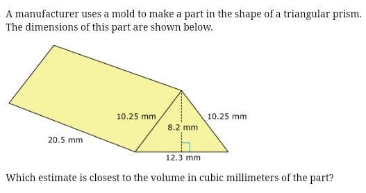 A manufacturer uses a mold to make a part in the shape of a triangular prism. The-example-1