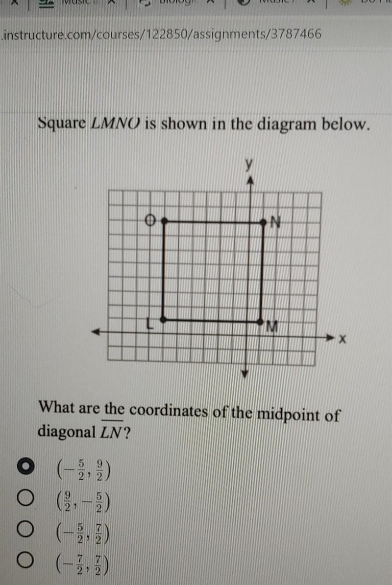 What are the coordinates of the midpoint of diagonal LN?-example-1