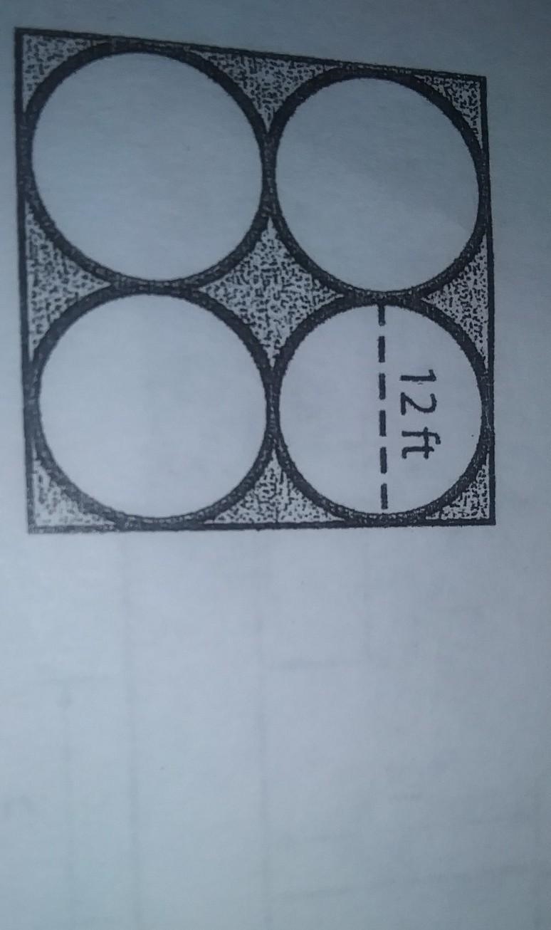 What is the area of the Shaded region used 3.14-example-1