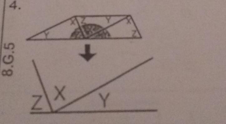 Srudy the picture. The angles of the triangle have been rearranged. How does this-example-1