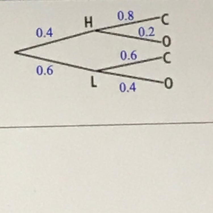 The tree diagram relates snowfall and school closings. Find the following probability-example-1