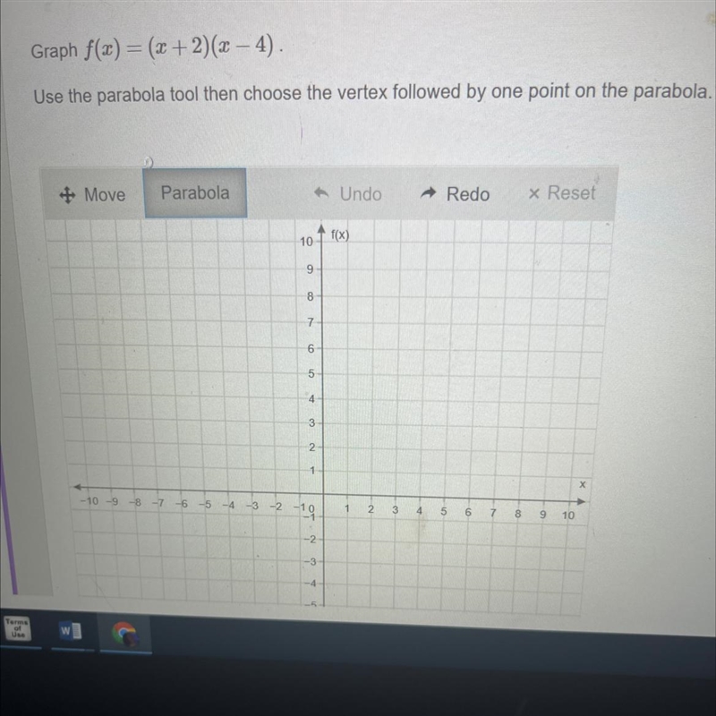 Please help I need to graph this and i can only have two points-example-1