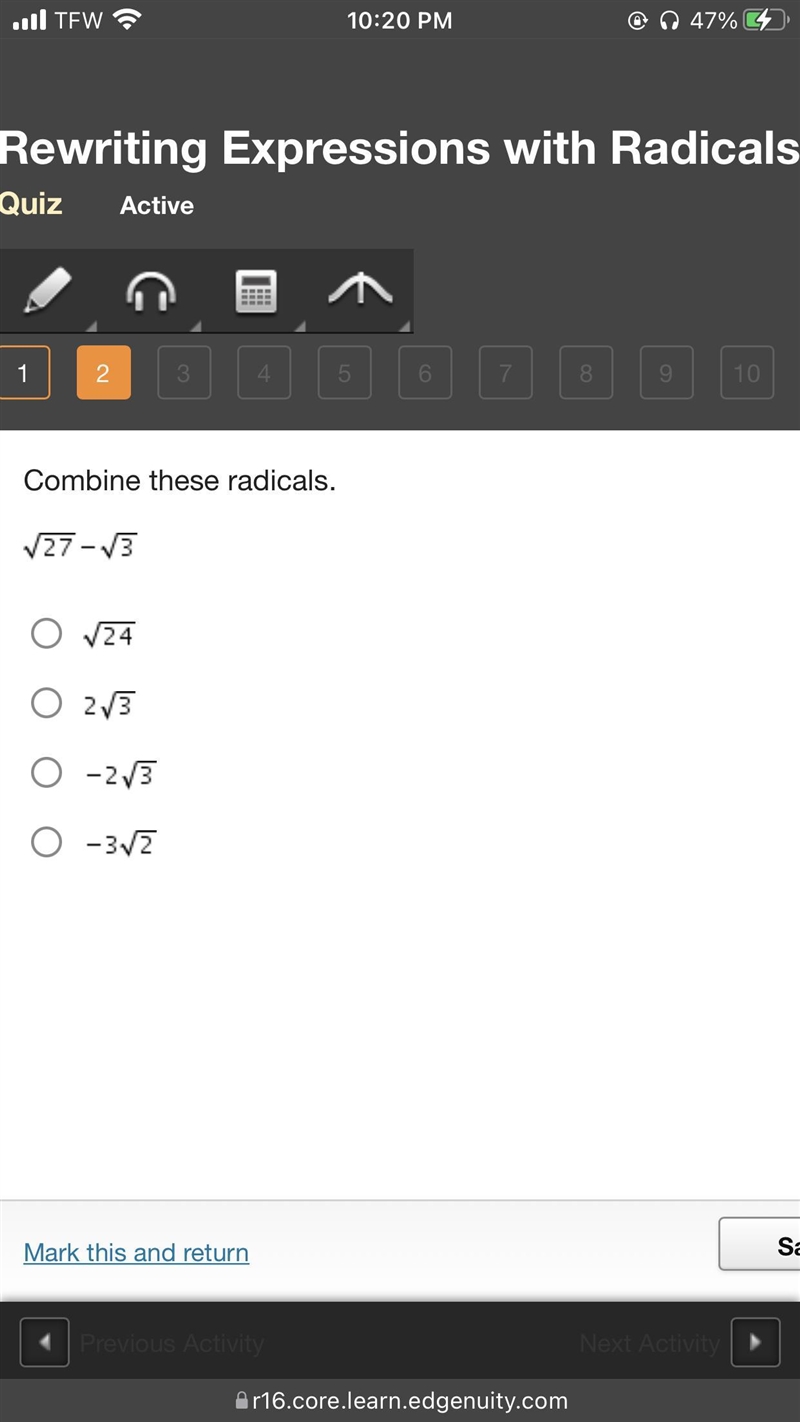 Combine these radicals. Whos ever up I need this NOW!! 55 points-example-1