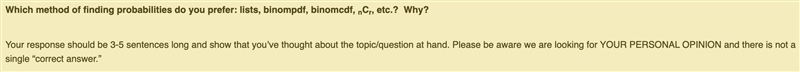 Which method of finding probabilities do you prefer: lists, binompdf, binomcdf, nCr-example-1