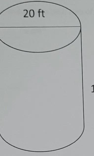 Help me solve the volume of the cylinder? 20 ft x 17 ft-example-1