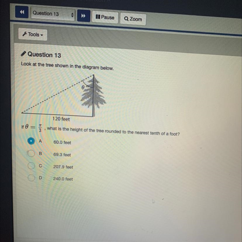 Look at the tree shown in the diagram. What is the bight of the tree rounded to the-example-1