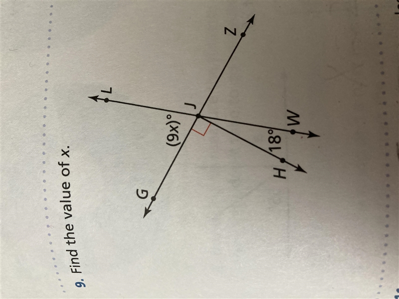 Find the value of X for the image below Geometry-example-1