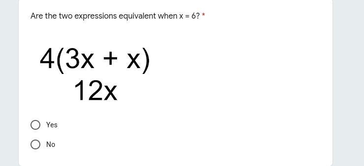 If you could help me out I would appirecate it. The question is 4 (3x + x) 12x. And-example-1