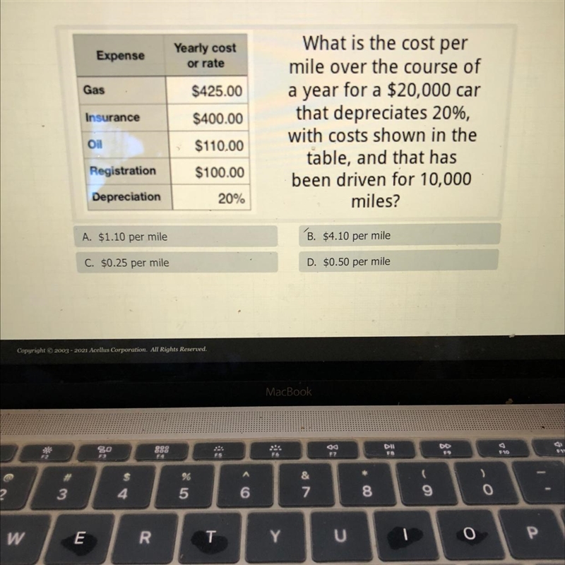 ExpenseYearly costor rateGasInsuranceWhat is the cost permile over the course ofa-example-1