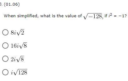 When simplified, what is the value if i2 = −1?-example-1