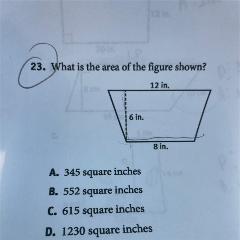 Area of the figure .-example-1