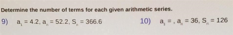 Determine the number of term for each given arithmetic series.-example-1