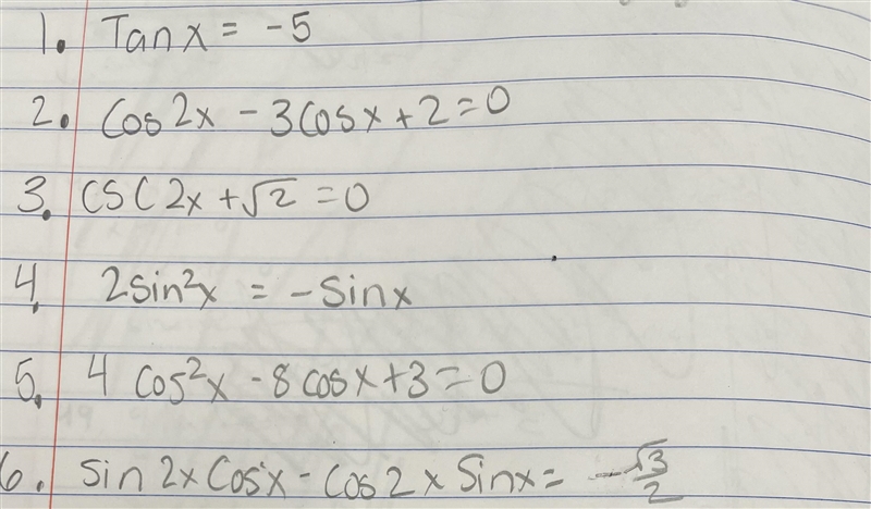 Solving Trig. Equations-example-1