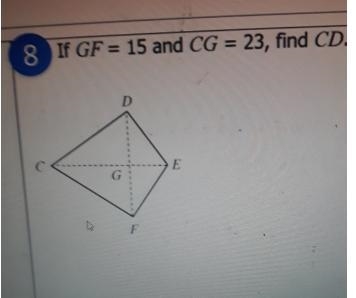 If GF = 15 and CG = 23, find CD-example-1