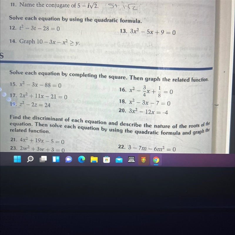 Really need help with number 16 just started learning this today and still don't quite-example-1