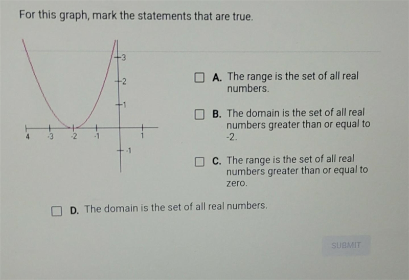 For this graph, mark the statements that are true.​-example-1