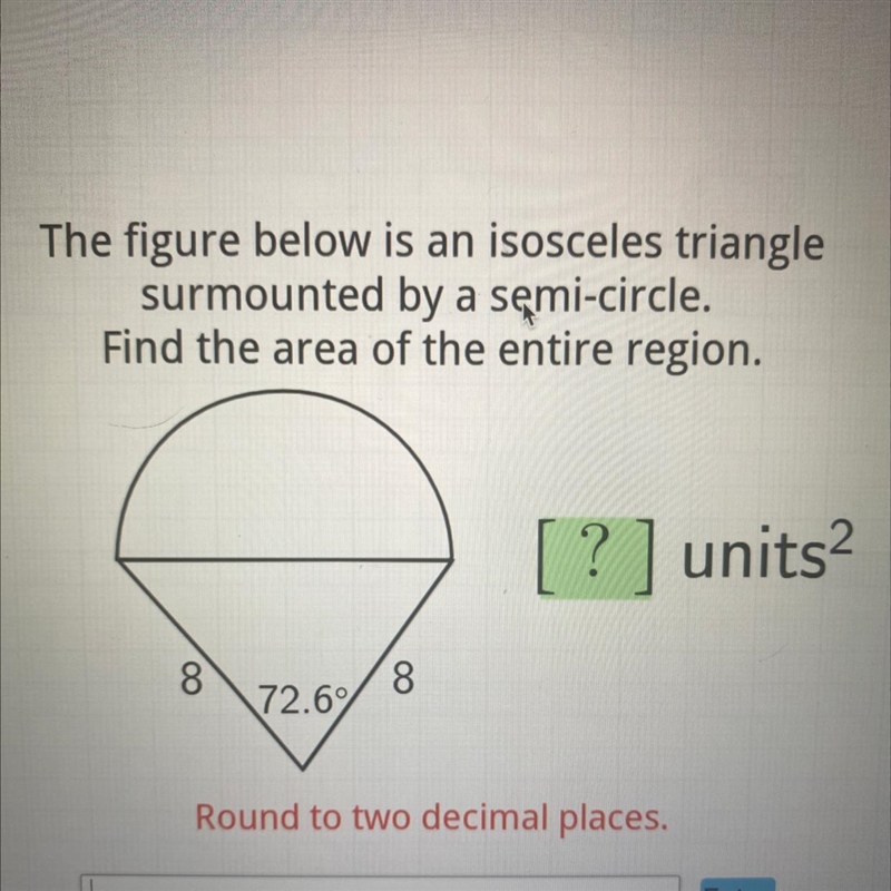 TRIGONOMETRY Find the area of the entire region round to two decimal places-example-1