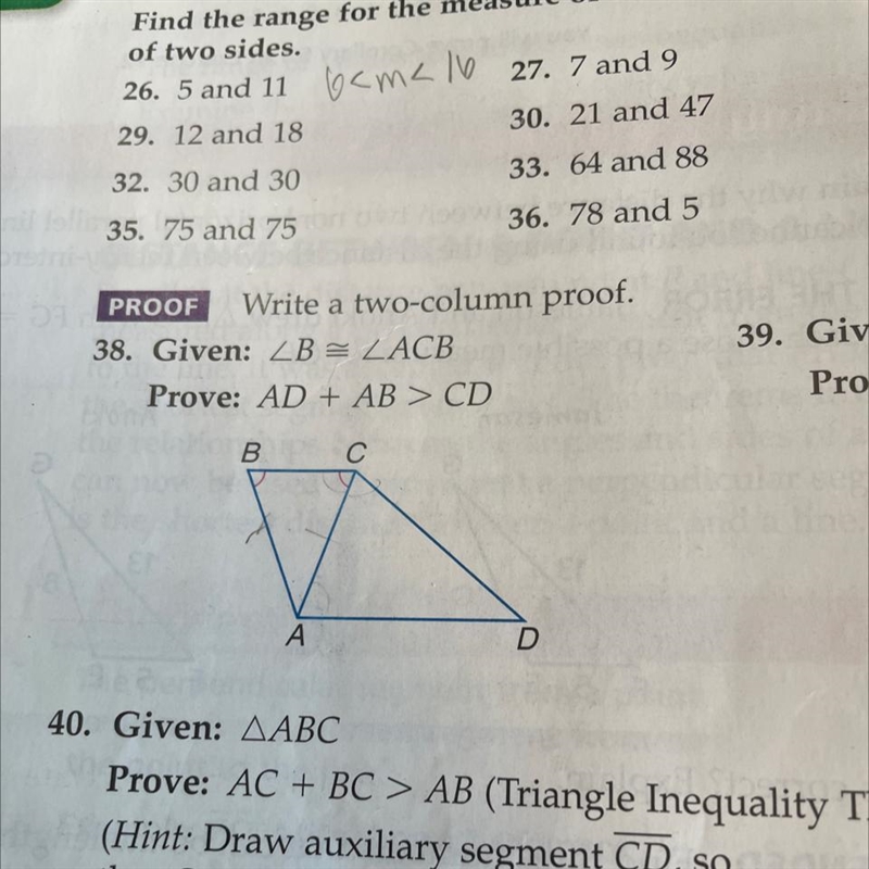 How to write a two column proof for number 38-example-1