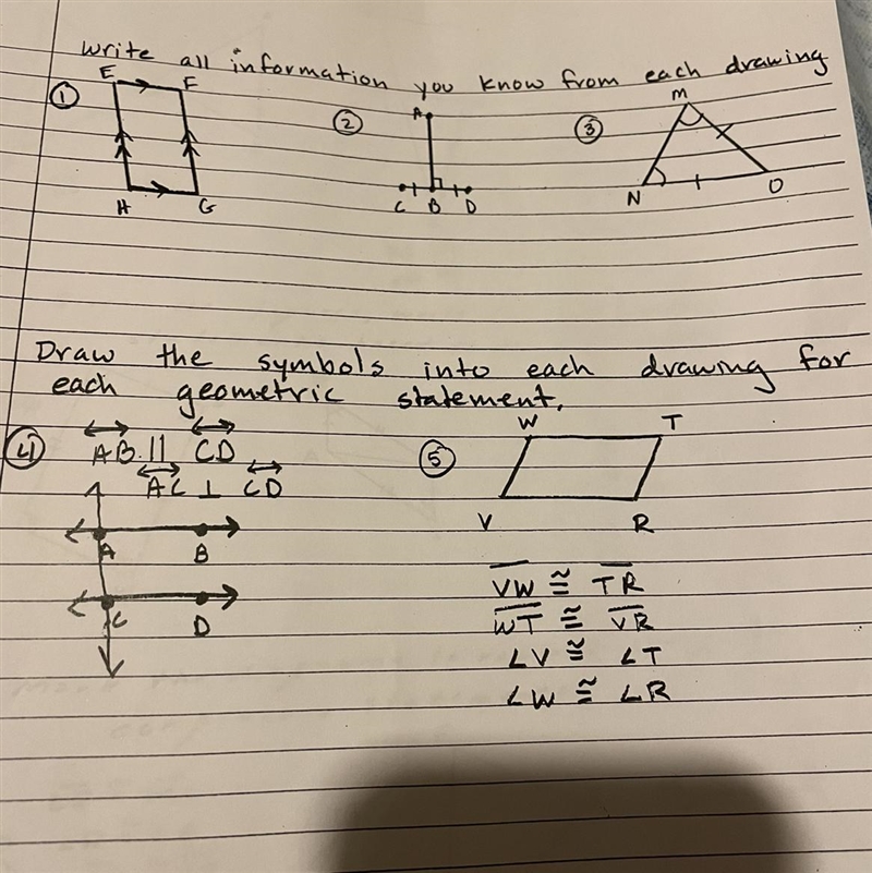 1. Write all information you know from each drawing. Help me ASAP!!!-example-1