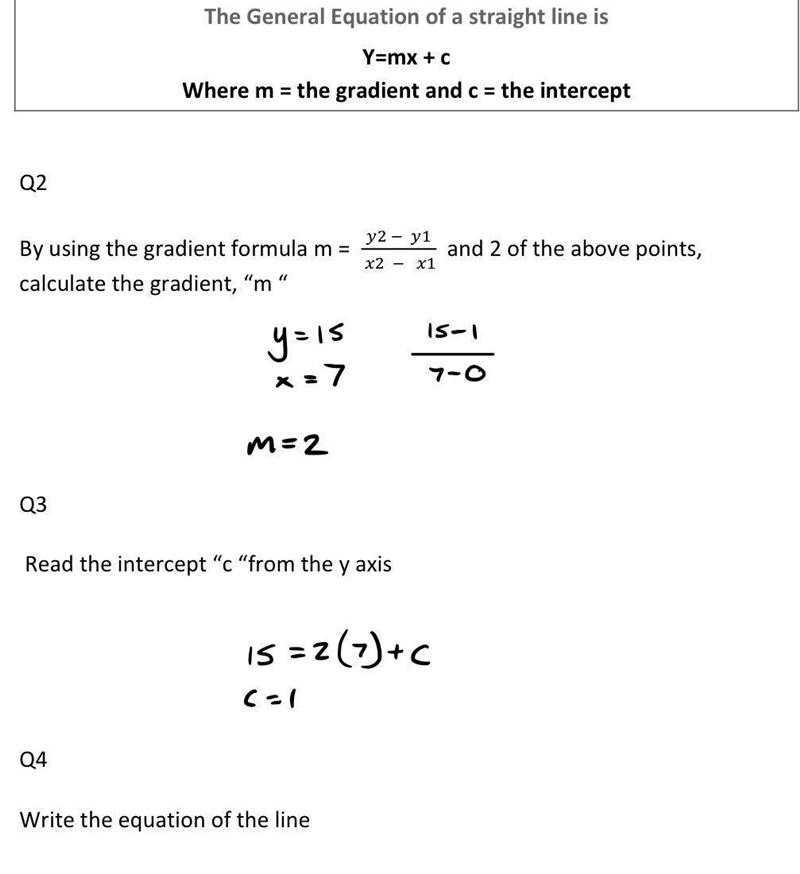 I need help writing the question in the form of y=mx+c for Q4-example-1