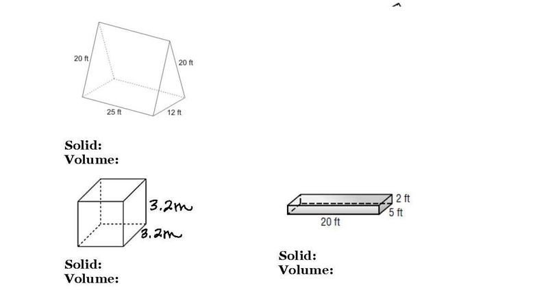 Identify each of the following solids. Then find the volume.-example-1