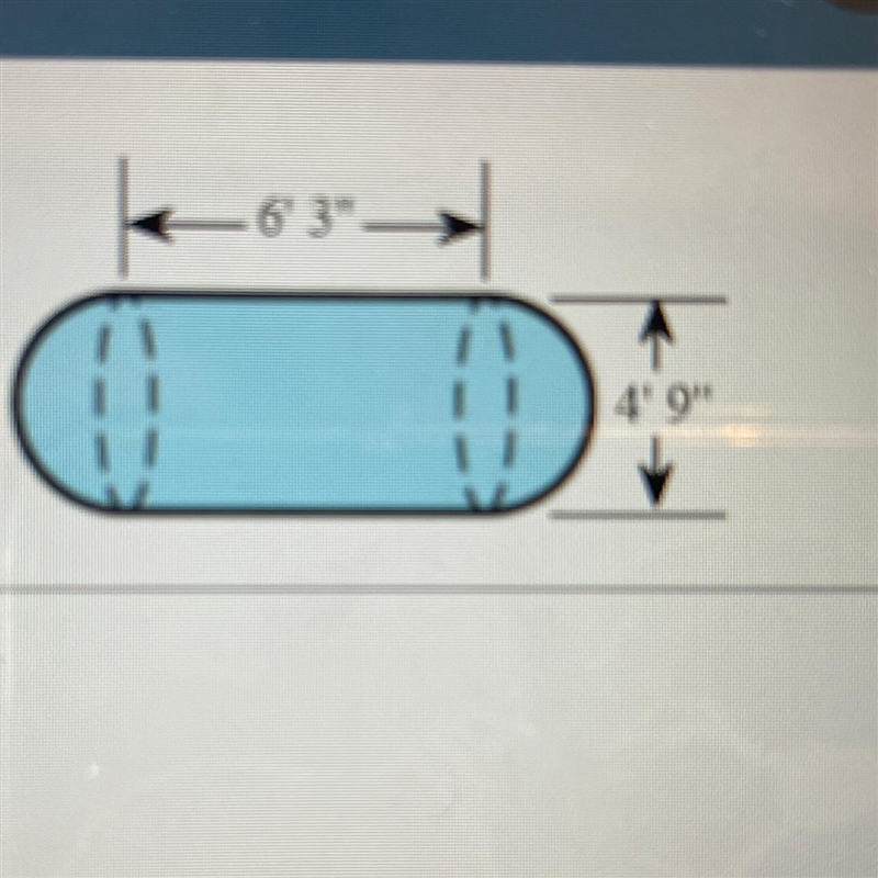 A septic tank has the shape shown to the right. How many gallons does it hold? (1 ft-example-1