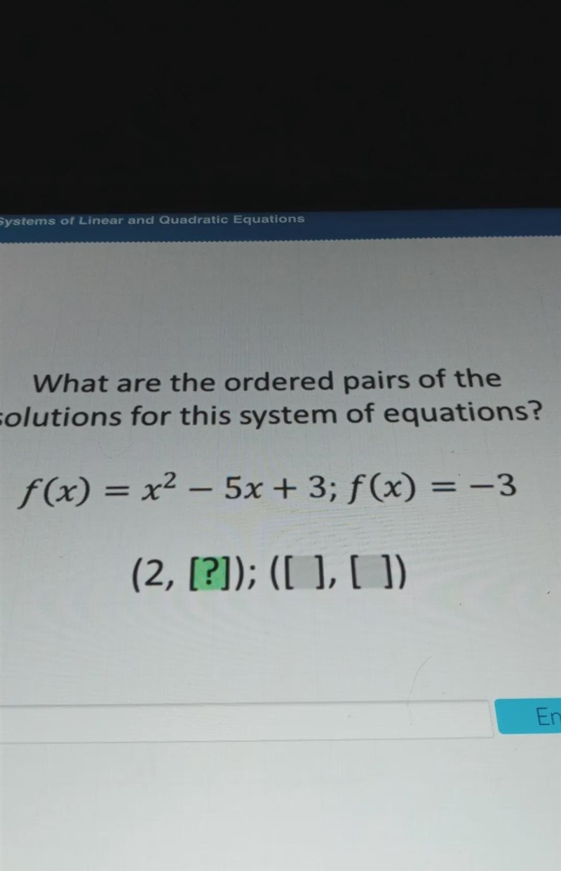 What are the orded pair of the soultion for this system of equation-example-1