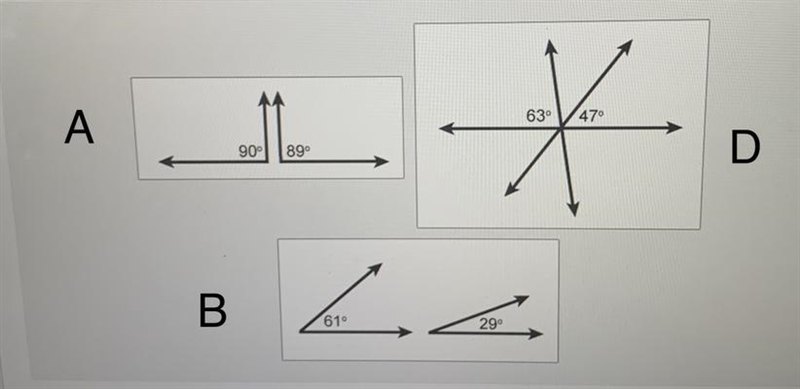 Classify each pair of labeled angles as complementary, supplementary, or neither. Drag-example-1