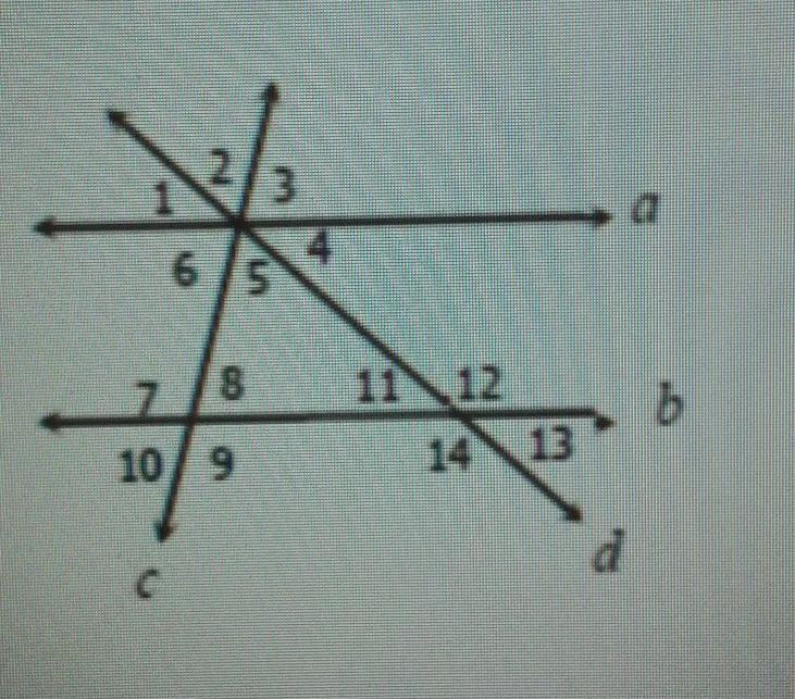 If a || b, m<2=63°, and m<9=105°, find the missing measure of m<13=?-example-1