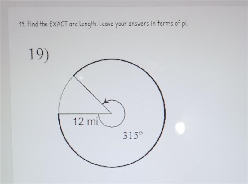 Leave answer in terms of pi or as a fraction.-example-1