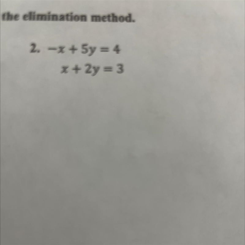 Elimination method.-example-1