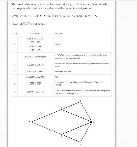 The proof below may or may not be correct. If the proof is incorrect, determine the-example-1