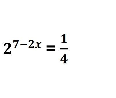 Exponential Functions Solve the Equation A) -3 B) 1 C) 4 and half D) 3-example-1