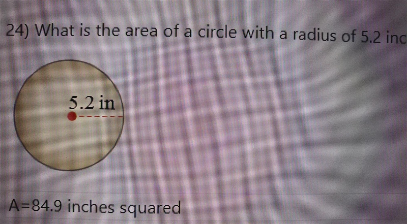 what is the area of a circle with a radius of 5.2 inches? Express the answer rounded-example-1