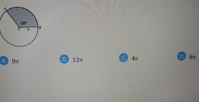 Im circle C, BC = 6 and m-example-1