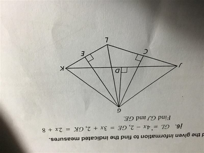 I need to find indicated measures and tell what thereom I used-example-1