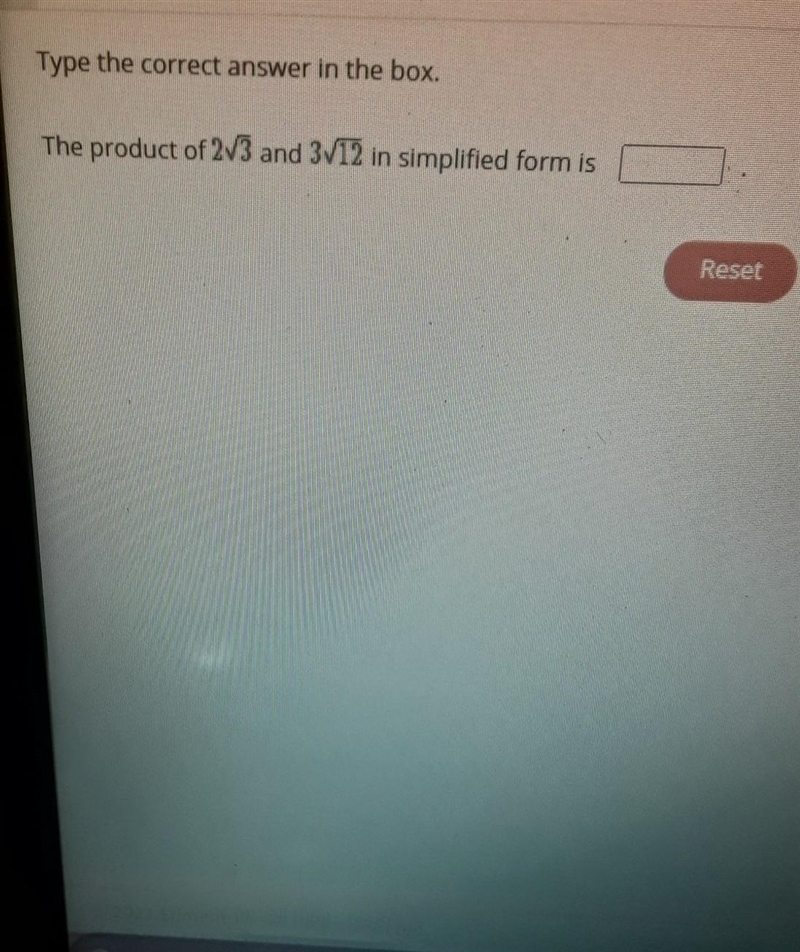 Select the correct answer in the Box the product of 2/3 and 312 in simplified form-example-1