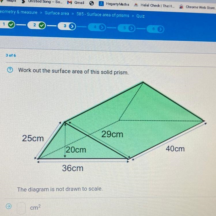 Work out the surface area of this solid prism-example-1